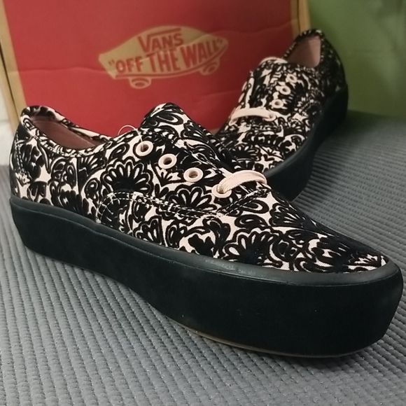 💥SOLD💥VANS SIDEWALL AUTHENTIC PLATFORM Womans 10 - Picture 3 of 11